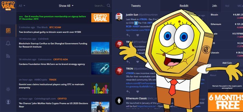 If you are a serious crypto trader or a crypto enthusiast CryptoViral provides you with tons of features that can make your l
